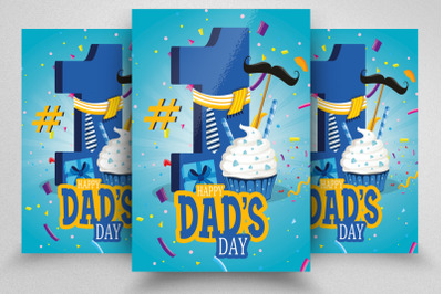 Happy Dad&amp;&23;039;s Day Flyer Template