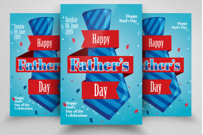 Father&#039;s Day Flyer Template