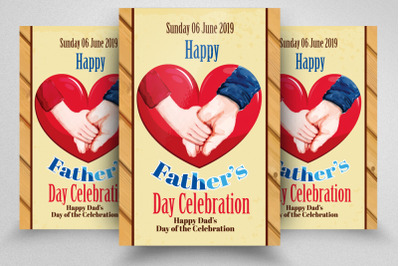 Happy Father&#039;s Day Celebration Flyer