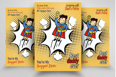 Super Dad&#039;s Day Flyer Template