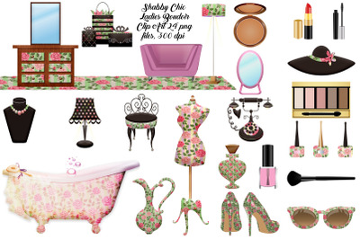 Shabby Chic Boudoir Clip Art