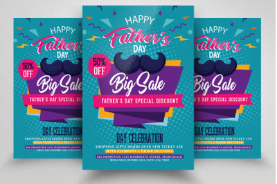 Fathers Day Big Sale Offer Flyer