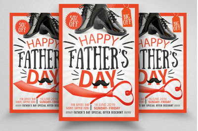 Happy Fathers Day Flyer Template