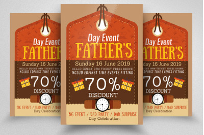 Father&#039;s Day Event  Sale Offer Flyer