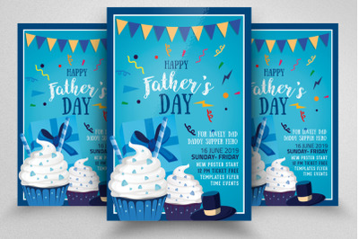 Fathers Day Ice Cream Discount Offer Flyer