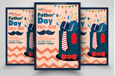 Happy Fathers Day Flyer Template