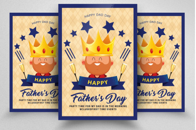 Happy Dad&amp;&23;039;s Day Flyer Template