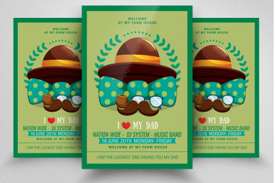 Father&amp;&23;039;s Day Celebration Flyer Template