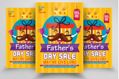 Father&#039;s Day Big Sale Offer Flyer / Poster