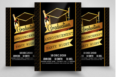 Graduation Announcement Party Flyer