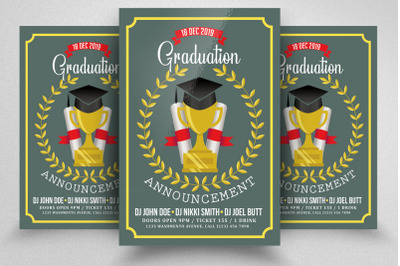 Graduation Announcement Flyer / Poster