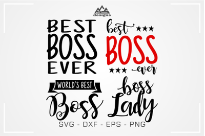 Boss Day_Best Boss_Boss Lady Svg Design