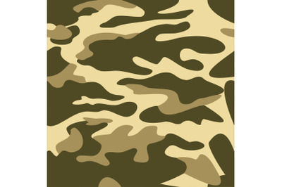 Camouflage pattern background seamless vector illustration. Classic