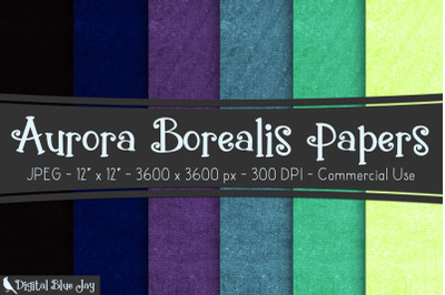 Aurora Borealis Digital Papers