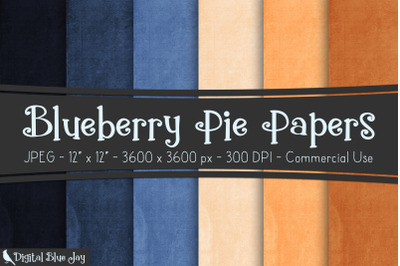 Blueberry Pie Digital Papers
