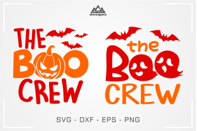 The Boo Crew Halloween Svg Design