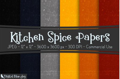 Kitchen Spice Digital Papers