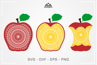 Apple Mandala Svg Design