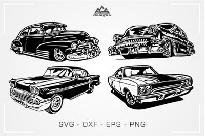 Classic Car Packs Svg Design