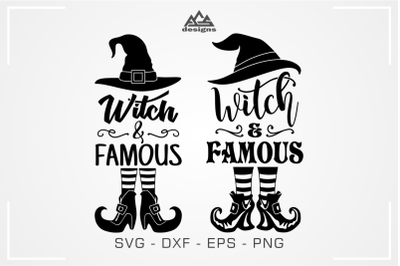 Witch &amp; Famous Witch Halloween Svg Design