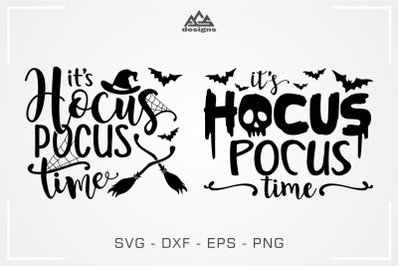 It&#039;s Hocus Pocus Time Witch Halloween Svg Design