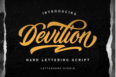 Devilion - Hand Lettering Script