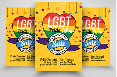 LGBT Pride Sale Flyer Template