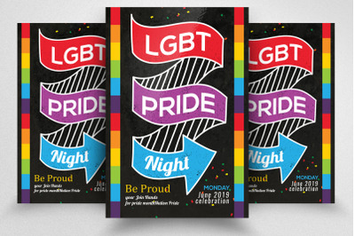 LGBT Pride Night Flyer Template