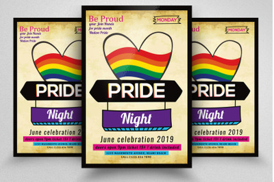 LGBT Pride Party Night Flyer