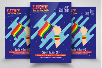 LGBT Our Nation Pride Flyer / Poster