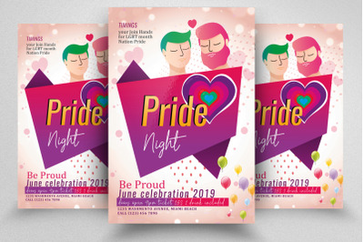 LGBT Pride Party Night Flyer Template