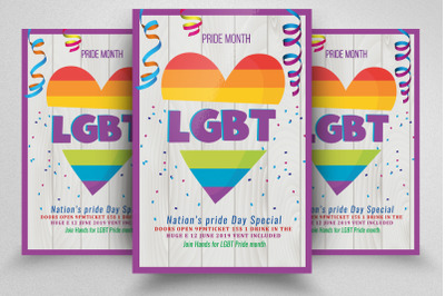 LGBT Pride Flyer Template