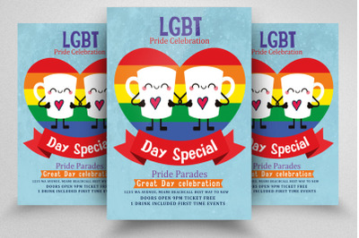 LGBT Pride Event Celebration Flyer