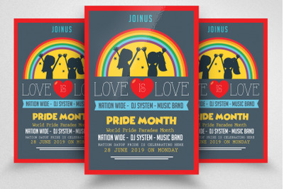 LGBT Pride Month Celebration Flyer