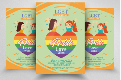 LGBT Pride Flyer Template