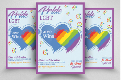 LGBT Pride Flyer Template