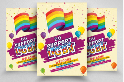 Do Support LGBT Flyer / Poster