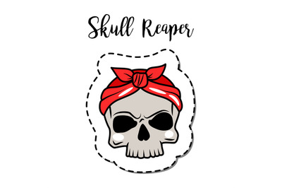 Fashion patch element skull