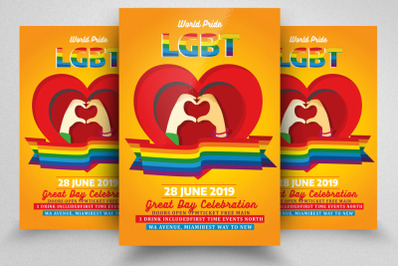 LGBT Pride Flyer Template