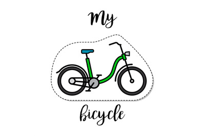 Fashion patch element bicycle