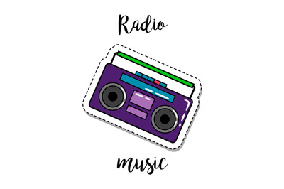 Fashion patch element radio