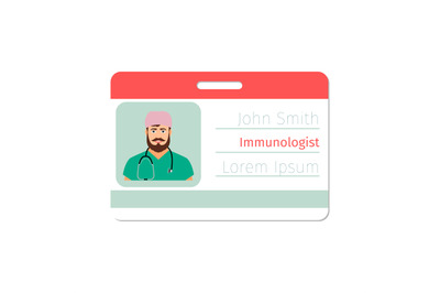 Immunologist medical specialist badge