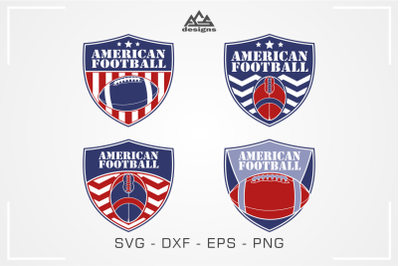 American Football Sport Shield Svg Design