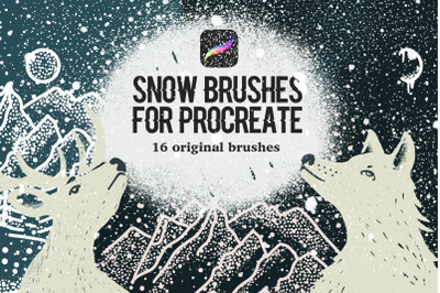 Snow Brushes for Procreate