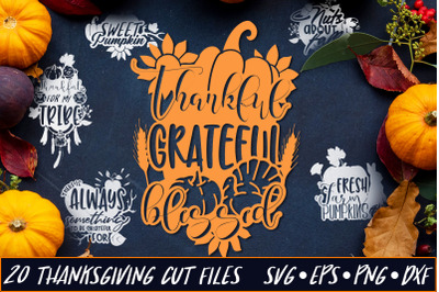 Thanksgiving SVG Cut Files Bundle