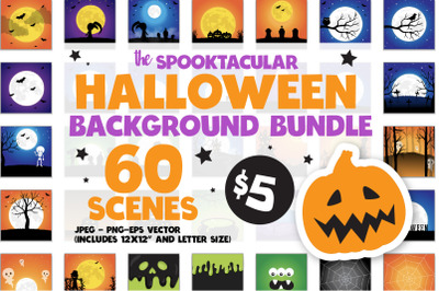 Spooktacular HALLOWEEN SCENES Bundle - 60 in 1