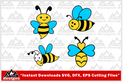 Cute Bee_Bee Svg Design