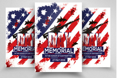 Memorial Day Flyer Template