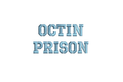 Octin Prison Regular 15 sizes embroidery font (RLA)