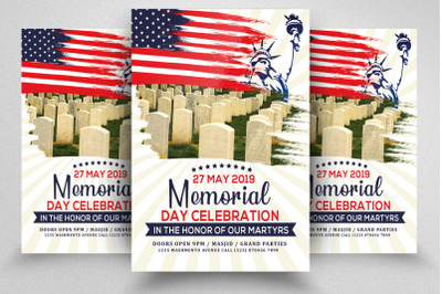 Memorial Day Celebration Flyer&2F;Poster